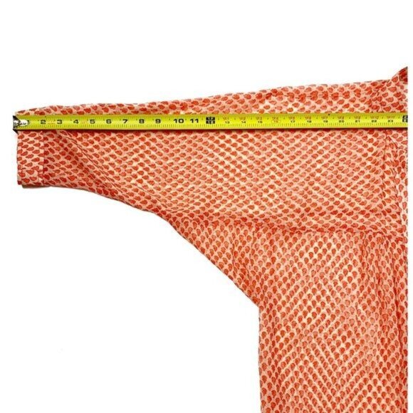 Plenty by Tracy Reese 100% Silk Sheer Top 3/4 Sleeve Size Small Oversized Fit - Picture 7 of 12